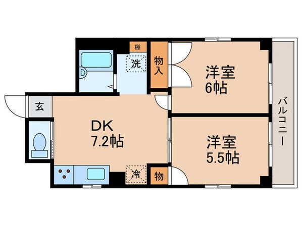 F.Sビルの物件間取画像